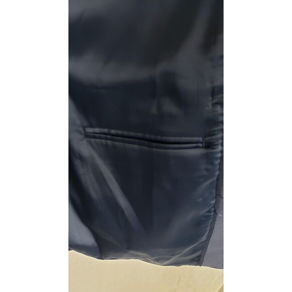 Calvin Klein Blazer Mens 46 Regular Navy Blue X Slim Fit Infinite Stretch Wool - Picture 12 of 16